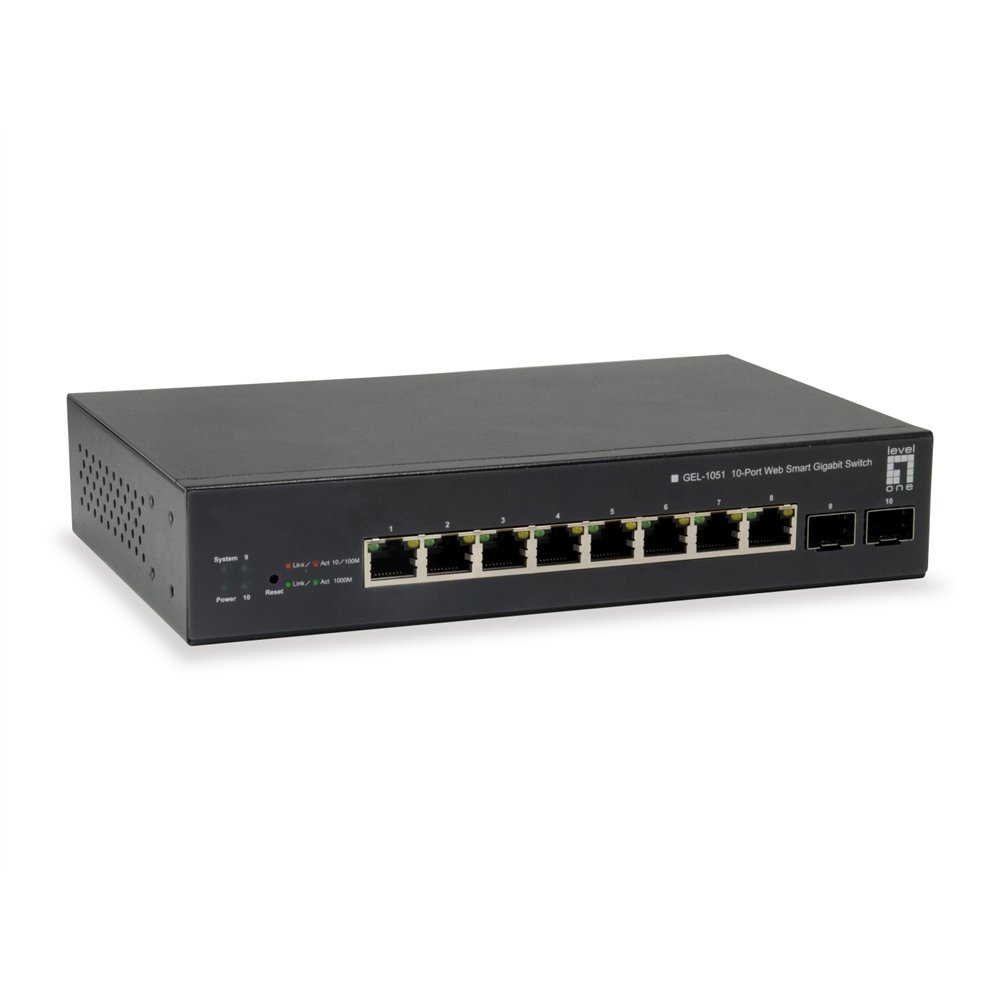 Levelone gep-1051 switch gestionado l2/l3/l4 gigabit ethernet (10/100/1000) energía sobre ethernet (poe) negro
