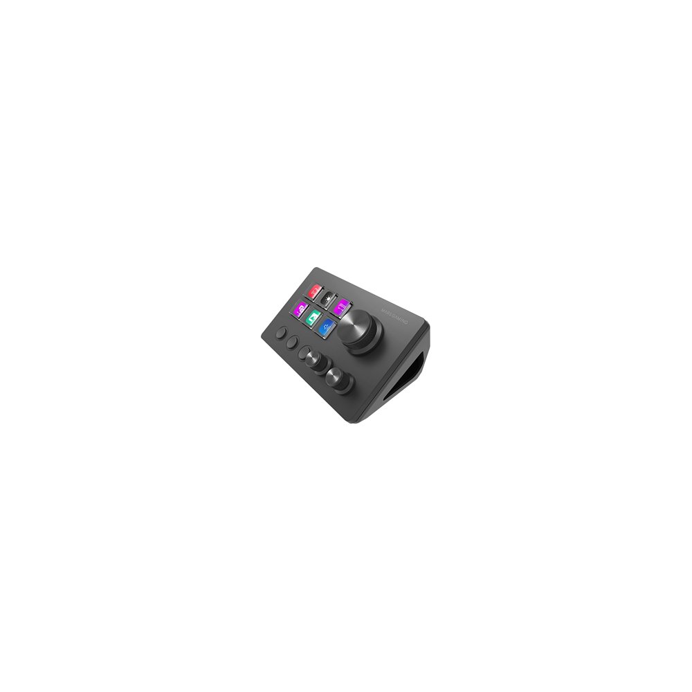 Mars gaming msd-two control deck compacto 6 teclas lcd personalizables  3 botones 3 ruedas multifuncionales control deck slim er