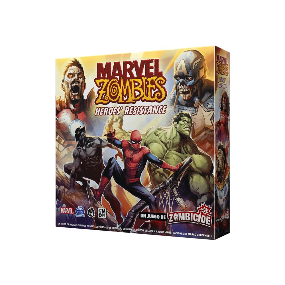 Asmodee cmmzb001es juego de tablero marvel zombies heroes resistance 60 min juego de cartas interpretación de roles