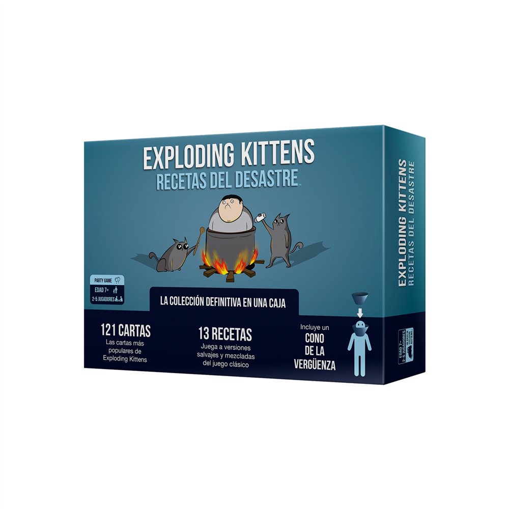 asmodee exploding kittens ekirfd01es juego de tablero 15 min juego de cartas partido