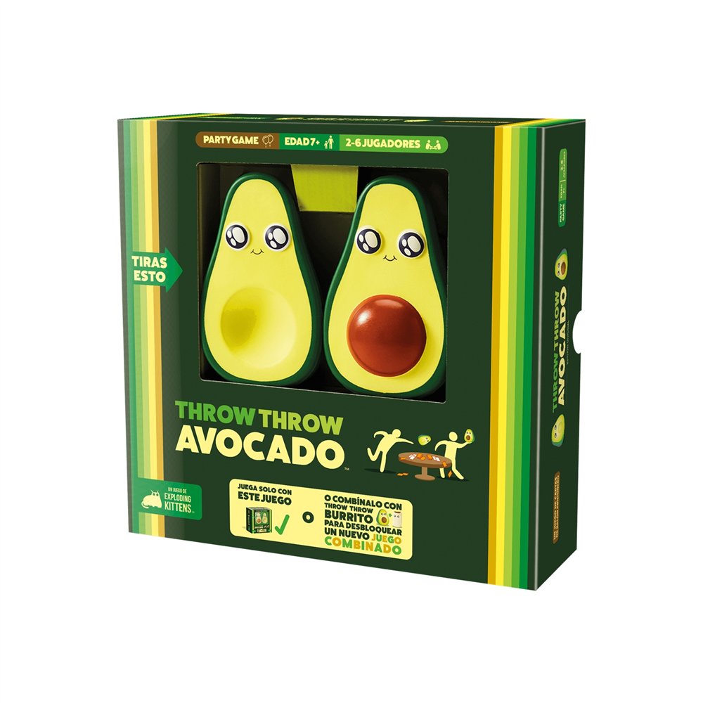 Asmodee exploding kittens ekitta01es juego de tablero throw throw avocado 15 min juego de cartas partido