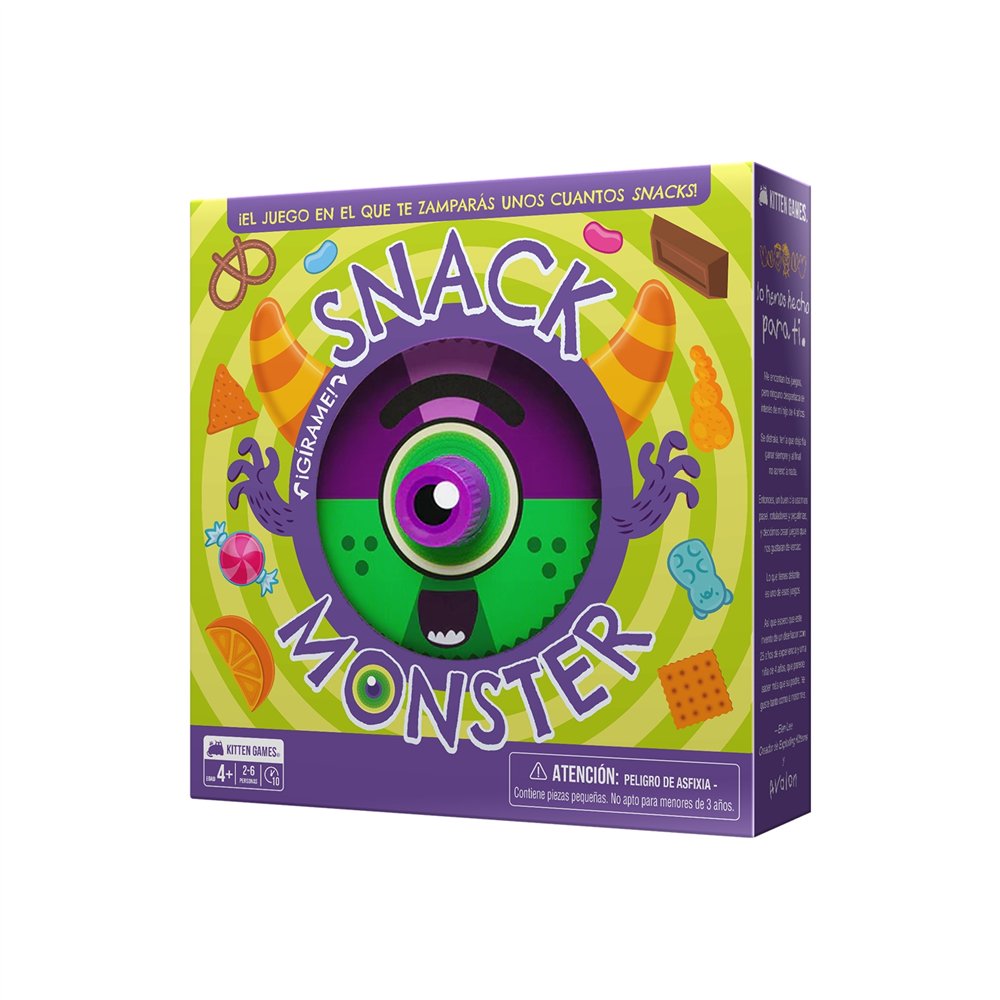 Asmodee exploding kittens ekisnmo01es juego de tablero snack monster 15 min juego de cartas partido