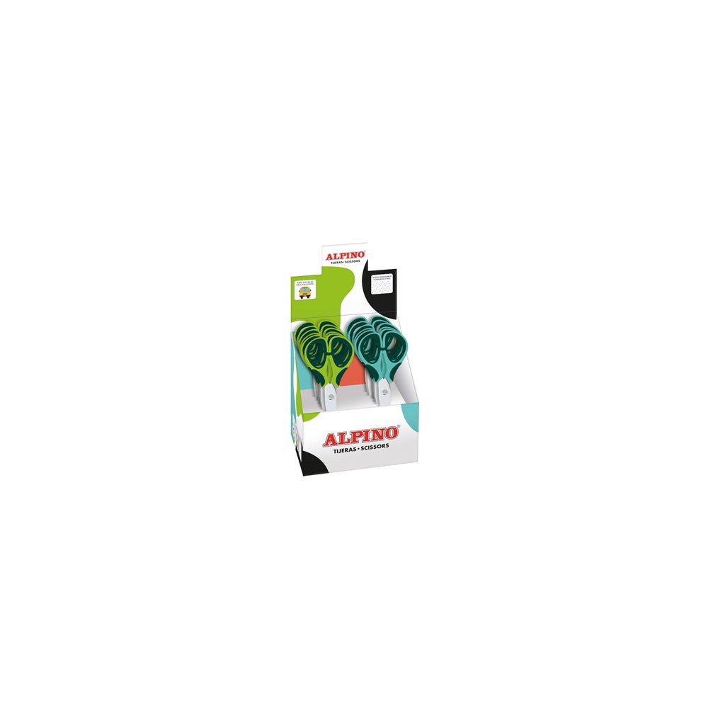 Alpino pt0061 tijera de escritorio y manualidades tijeras de oficina corte recto multicolor
