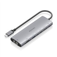 Aisens usb-c dock 8 en 1 usb-c a 1xhdmi 1xrj45 1xusb-a 10g 2xusb-c 10g 1xsd 1xmicrosd 1xusb-c pd 100w gris 20cm