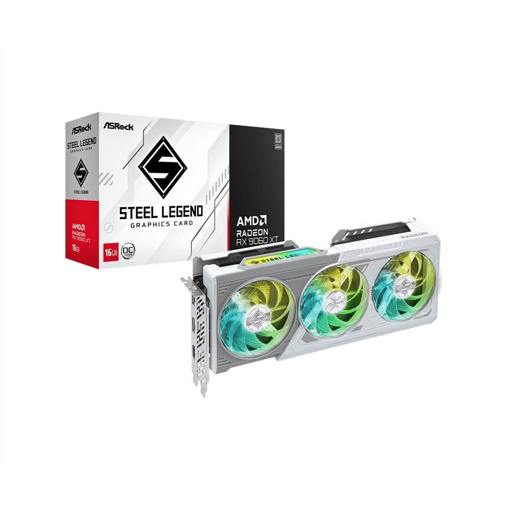 Asrock AMD Radeon RX 9060 XT Steel Legend 16GB OC GDDR6