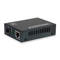 LevelOne GVT-2012 convertidor de medio 1000 Mbit/s Negro