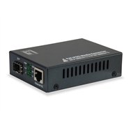 LevelOne GVT-2012 convertidor de medio 1000 Mbit/s Negro