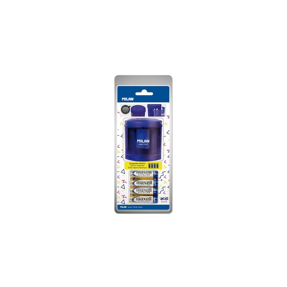 Milan BWM10149 sacapuntas Sacapuntas eléctrico Azul