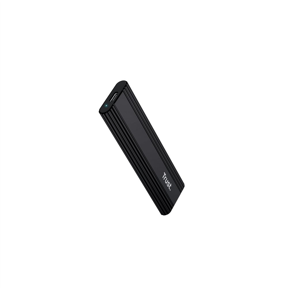 Trust 25806 caja para disco duro externo Caja externa para unidad de estado sólido (SSD) Negro