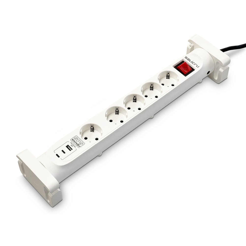 Salicru SPS SAFE 5S Blanco 5 salidas AC 230 V 14 m
