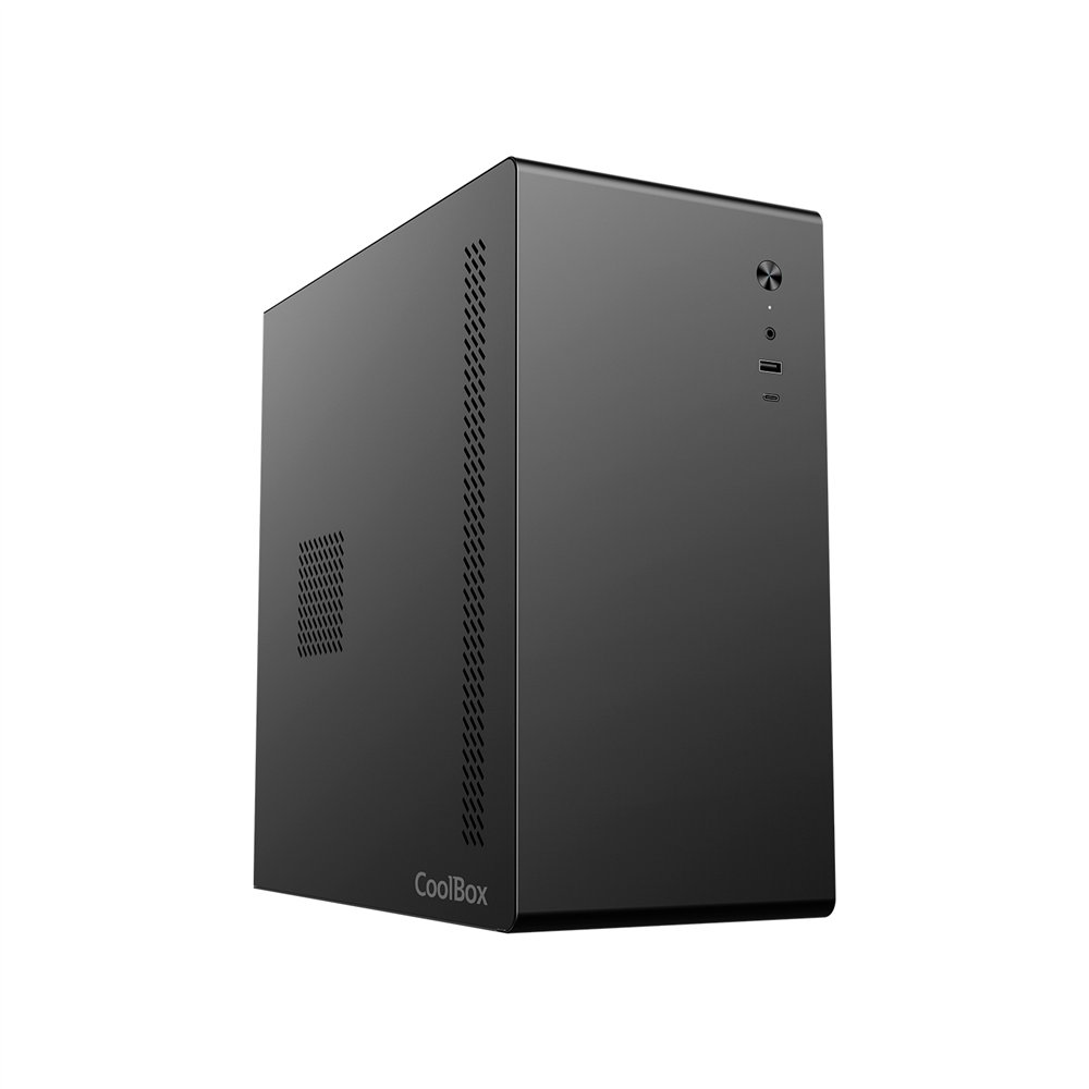 coolbox caja matx m640c usb-c 3.2 gen1 fullmetal basic500gr 500w + 1 vent. 90mm