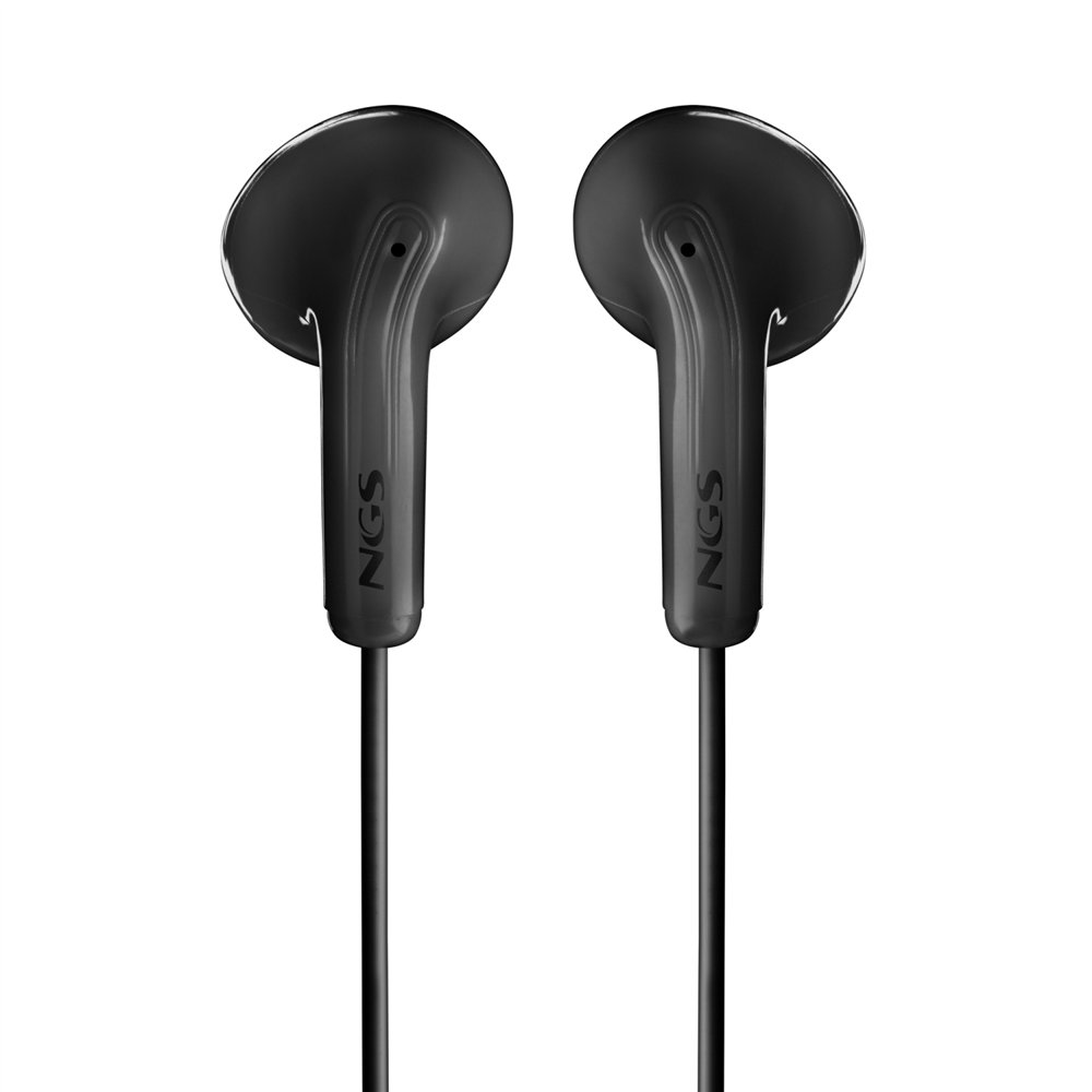 ngs cross flip auriculares alámbrico dentro de oído llamadas/música negro