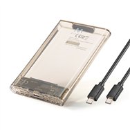 ewent ew7068 caja para disco duro externo caja externa para unidad de estado sólido (ssd) transparente 2.5"