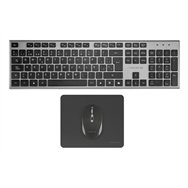 tacens 6zenithes teclado ratón incluido hogar / oficina rf inalámbrico qwerty español gris