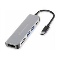 docking conceptronic 6 en 1 usb-c aluminio (donn02g)