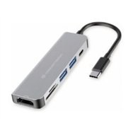 docking conceptronic 6 en 1 usb-c aluminio (donn02g)