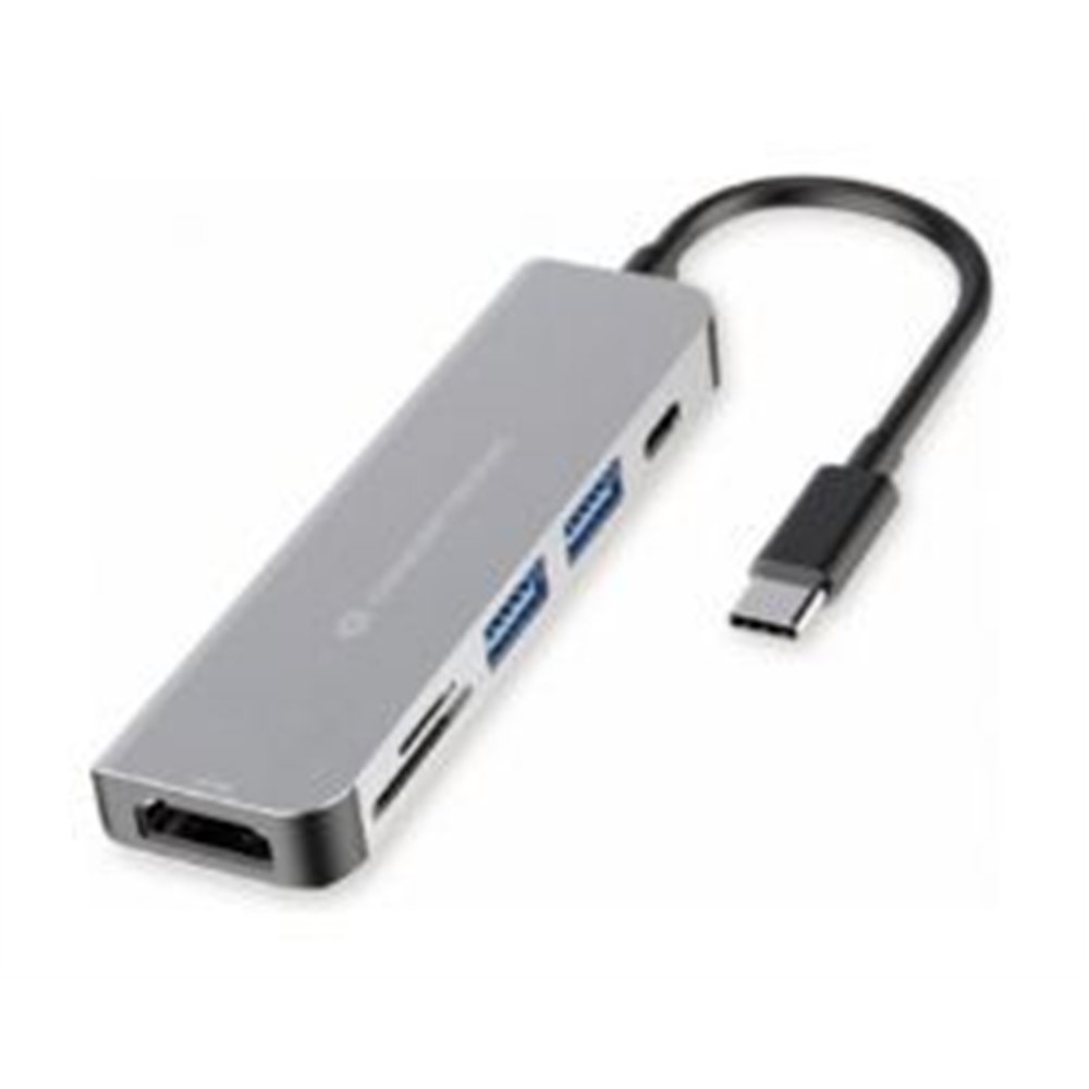 docking conceptronic 6 en 1 usb-c aluminio (donn02g)