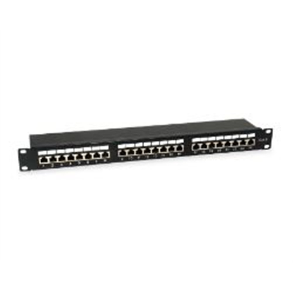equip patch panel 24p cat.6 apantallado negro (eq326425