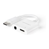 nanocable usb-c a jack+usb-c/h pd 60w blanco(10.24.1206