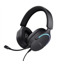 auriculares + microfono trust gaming rgb gxt 490 fayzo headset 7.1 black