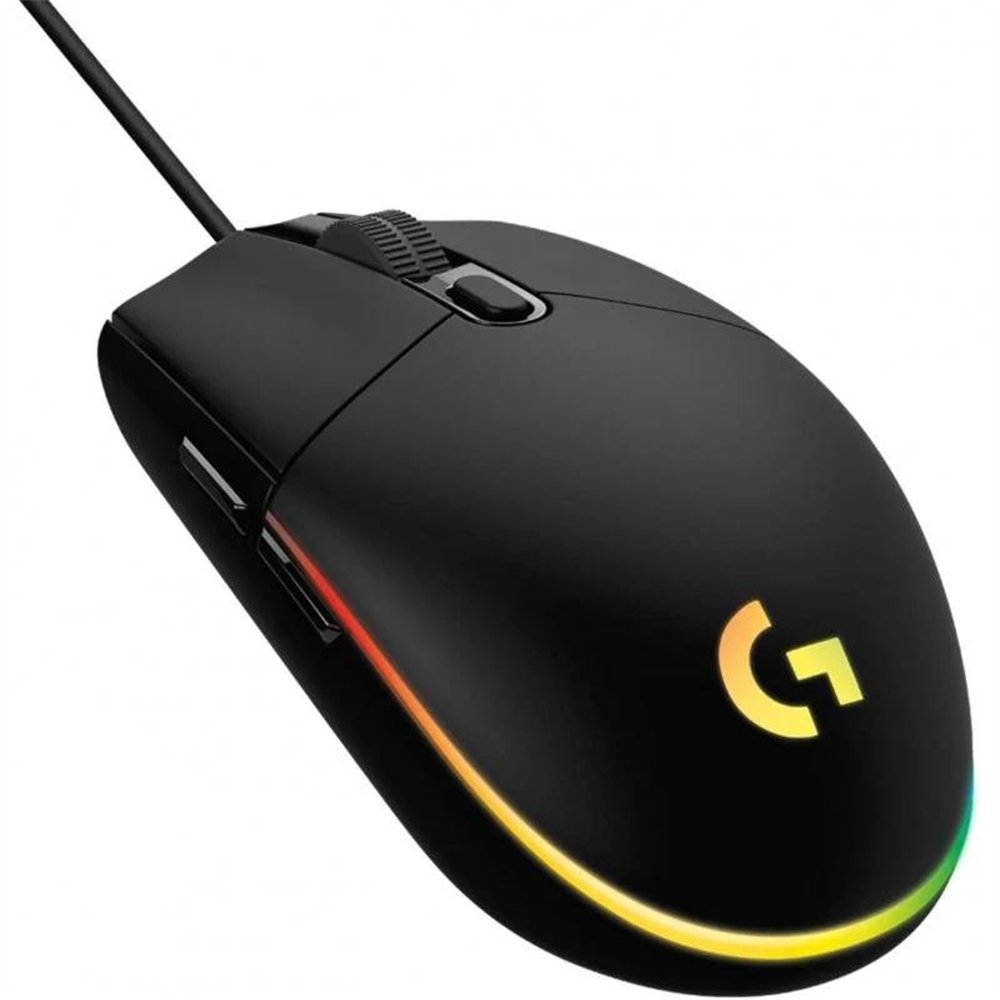 raton logitech g203 lightsync rgb usb black