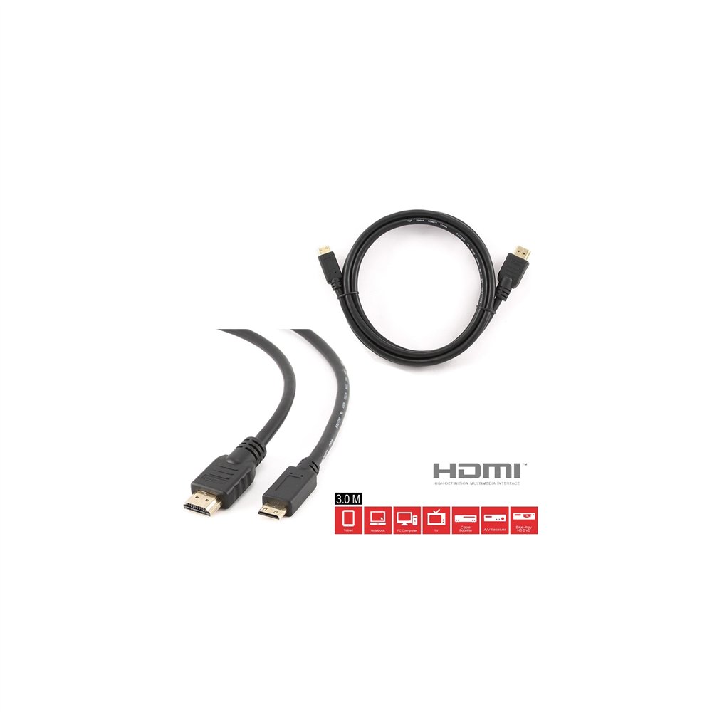 cablexpert cable hdmi-minihdmi alta velocidad 3m