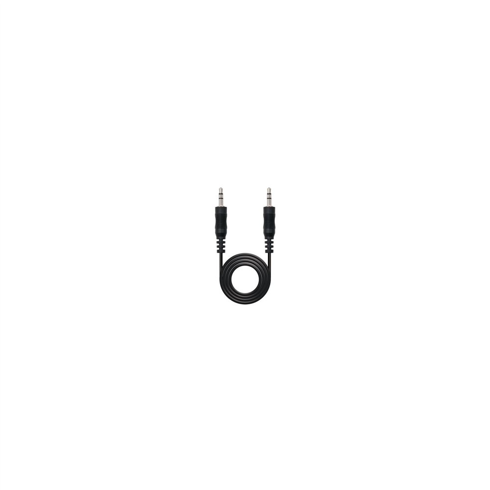 cable audio estereo nanocable jack 3.5mm macho a jack 3.5mm macho 15m negro 10.24.0115