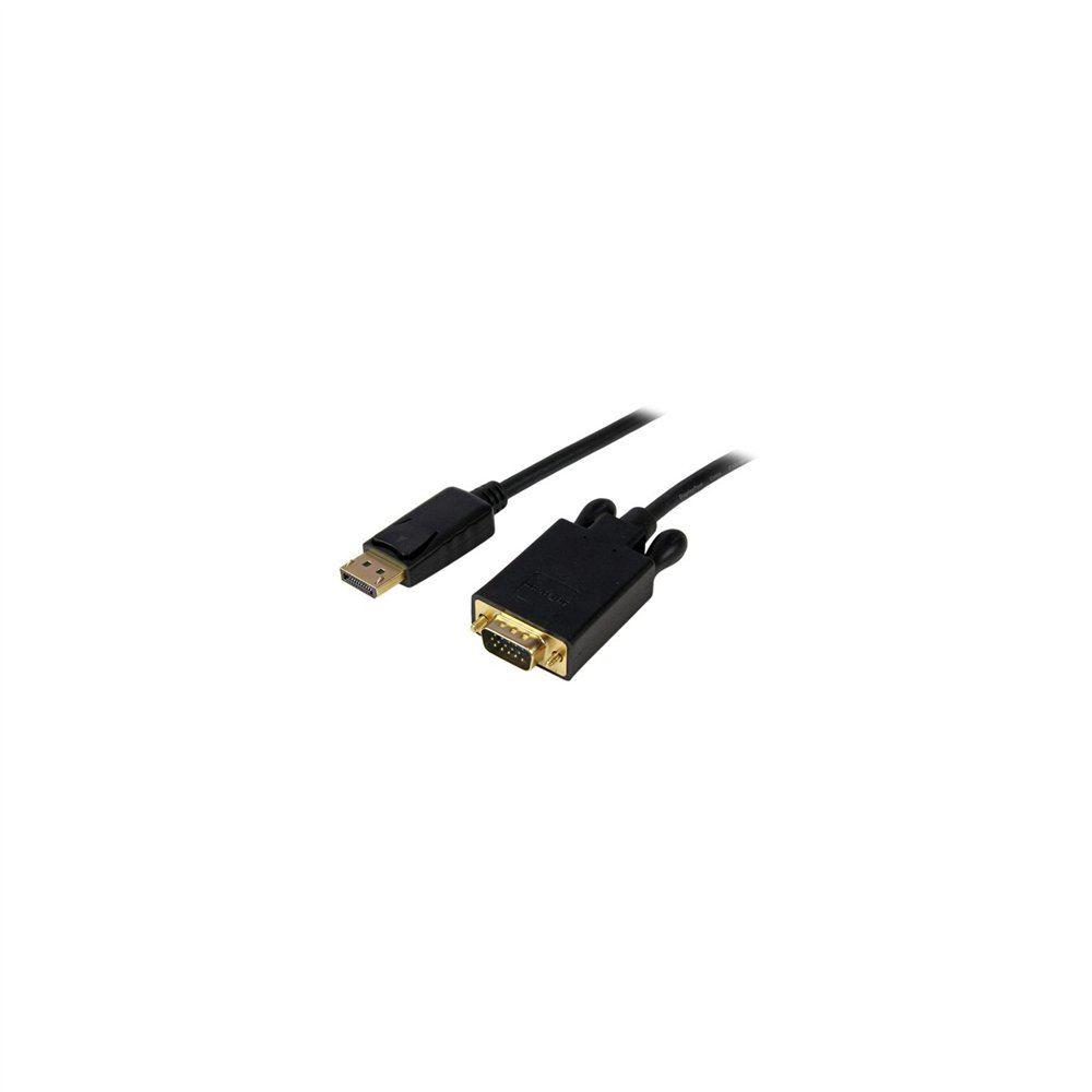 startech.com cable 1,8m de vãâ­deo adaptador conversor displayport dp a vga - convertidor activo - 1080p - negro