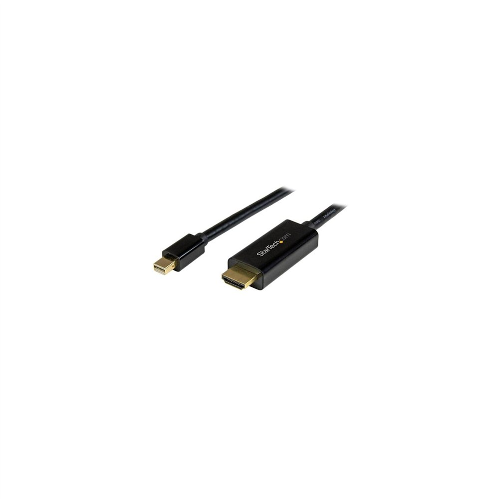 startech.com cable adaptador mini displayport a hdmi macho a macho - 4k 30hz - 3m negro