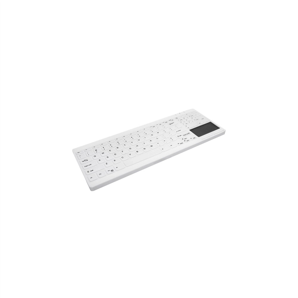 teclado active key lavable desinfectable touch usb blanco ak-c7412f-gus-w/sp