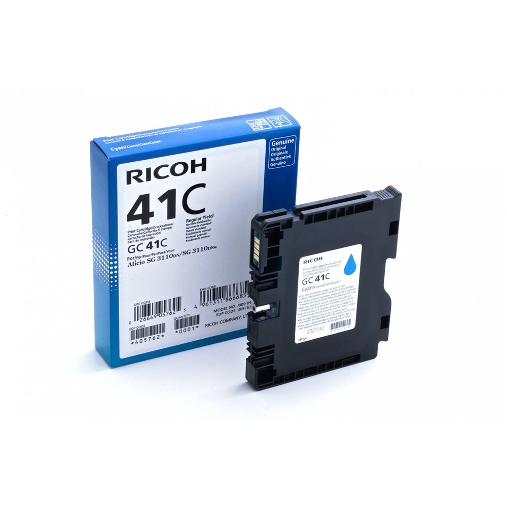 cartucho ricoh gc41c cian 405762