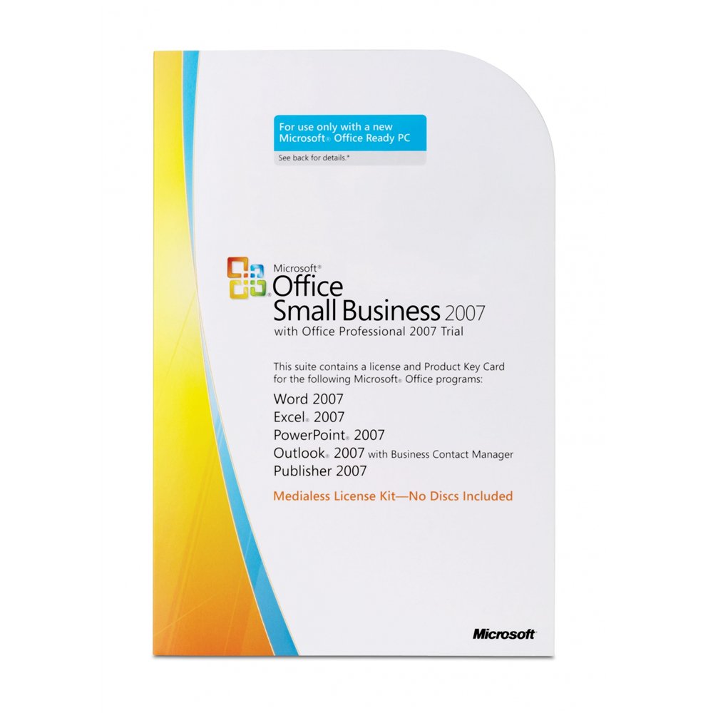 hp microsoft office small business 2007 activation license - media-less license 1 licencia(s)