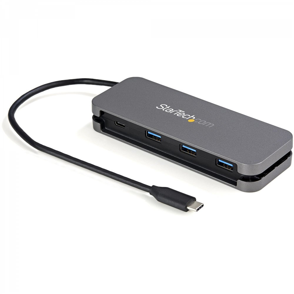 startech.com hub de interfaz usb 3.2 gen 1 (3.1 gen 1) type-c 5000 mbit/s negro, gris