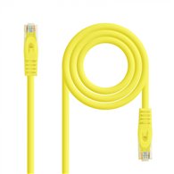 nanocable cable red latiguillo rj45 lszh cat.6a utp awg24, amarillo, 25 cm