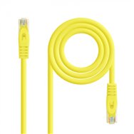 nanocable cable red latiguillo rj45 lszh cat.6a utp awg24, amarillo, 25 cm