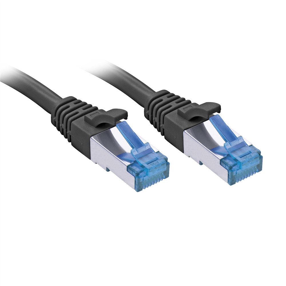lindy 47418 cable de red negro 10 m cat6a s/ftp (s-stp)