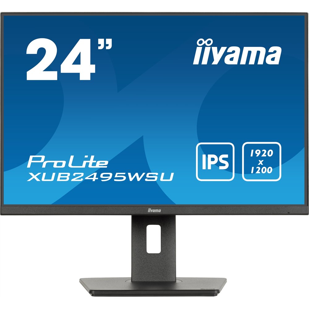 iiyama prolite xub2495wsu-b7 pantalla para pc 61 cm (24") 1920 x 1200 pixeles 4k ultra hd led negro