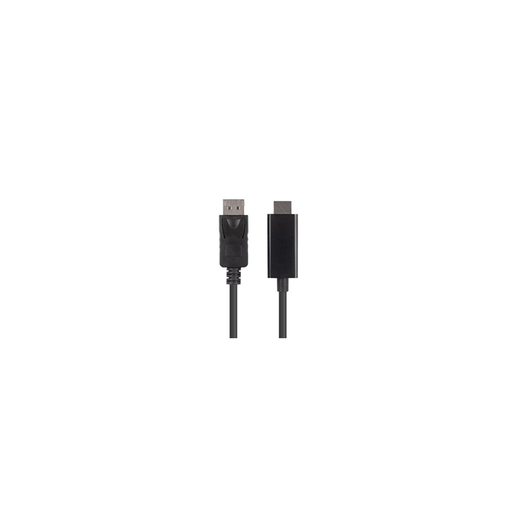 lanberg ca-dphd-11cc-0030-bk cambiador de gã©nero para cable displayport hdmi negro