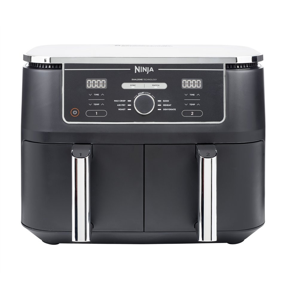 ninja af400eu freidora doble 9,5 l independiente 2470 w freidora de aire caliente negro