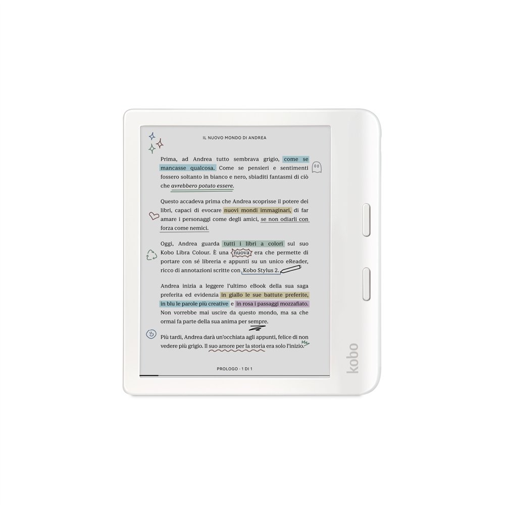 rakuten kobo libra colour lectore de e-book pantalla tã¡ctil 32 gb wifi blanco