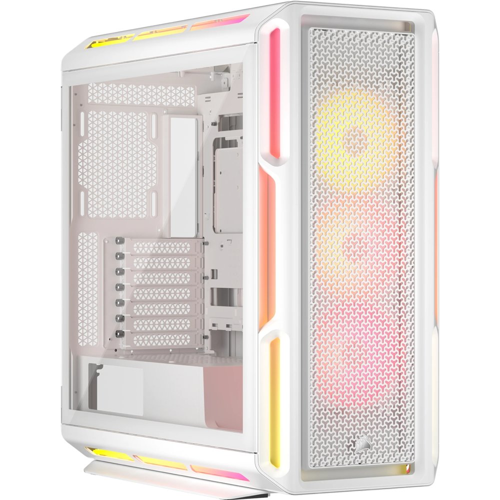 corsair icue link 5000t lx rgb midi tower blanco