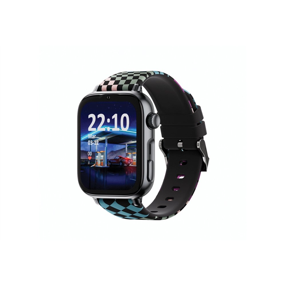 savefamily savewatch plus 2 reloj inteligente para niã±os 4g esfera negra correa silicona loop