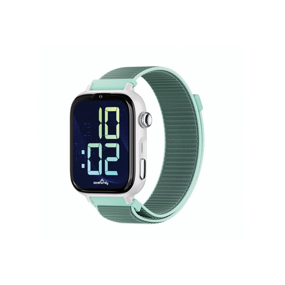 savefamily savewatch plus 2 reloj inteligente para niã±os 4g esfera blanca correa tela ocean