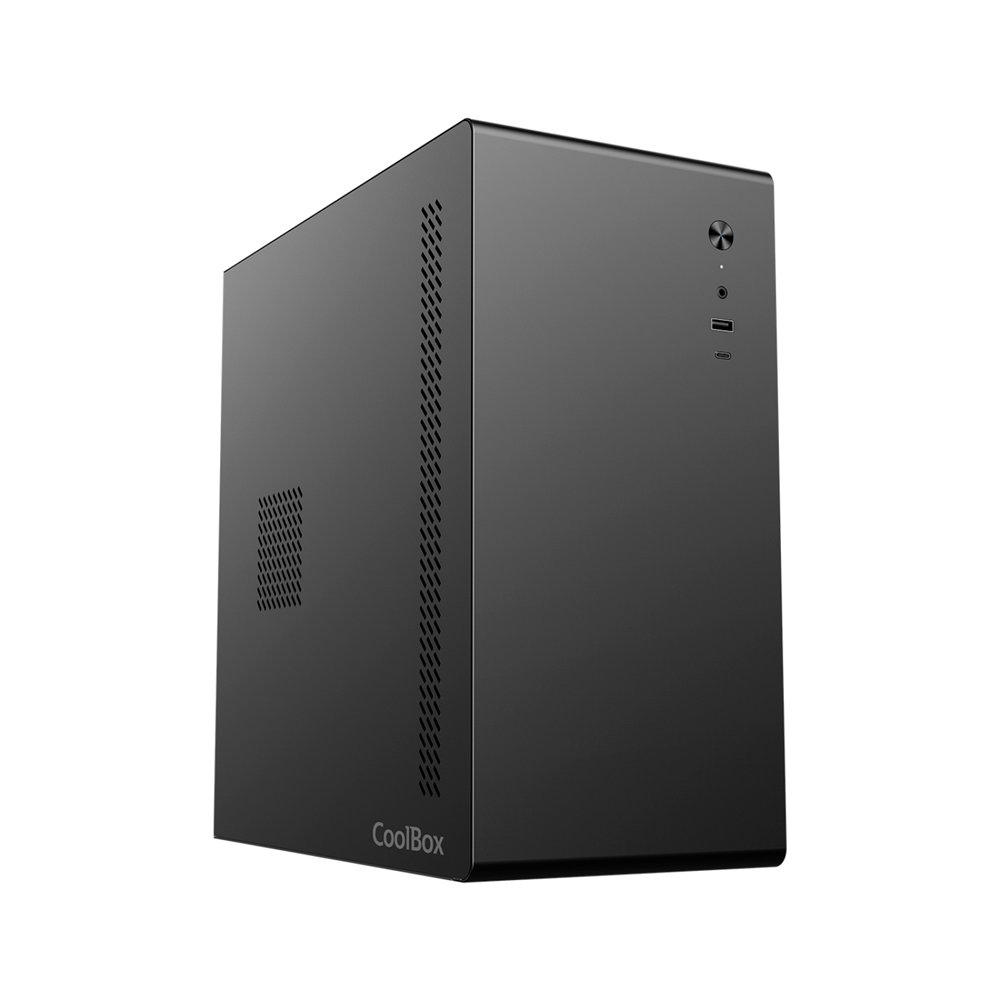 coolbox caja matx m640c usb-c 3.2 gen1 fullmetal sin fte + 1 vent. 90mm