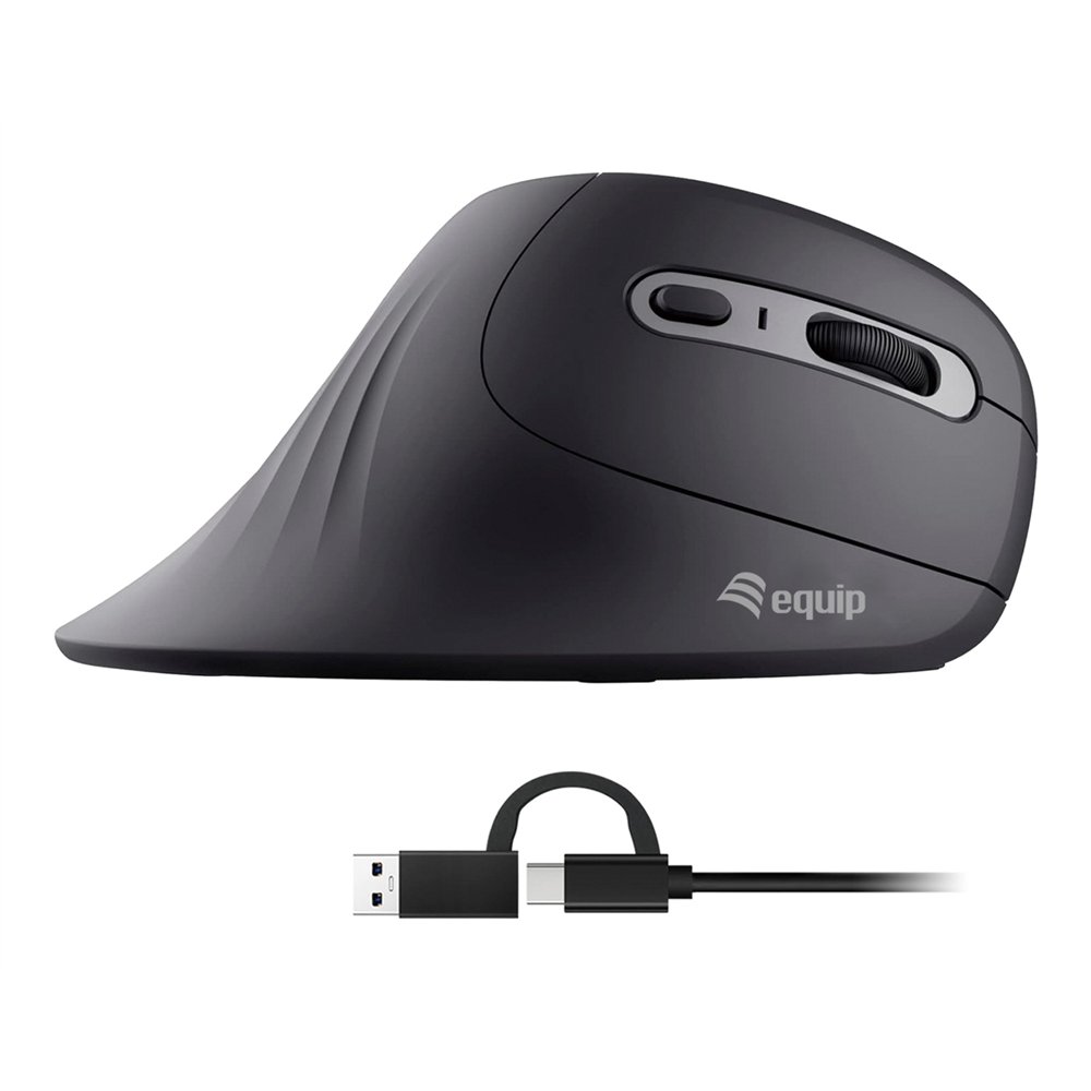 equip 245119 ratã³n universal mano derecha usb type-a + usb type-c ãptico 7200 dpi