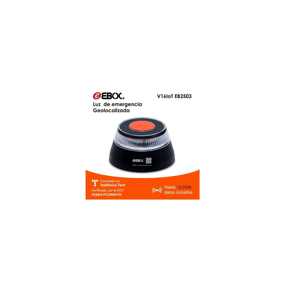 ebox luz de emergencia baliza homologada geolocalizada v16