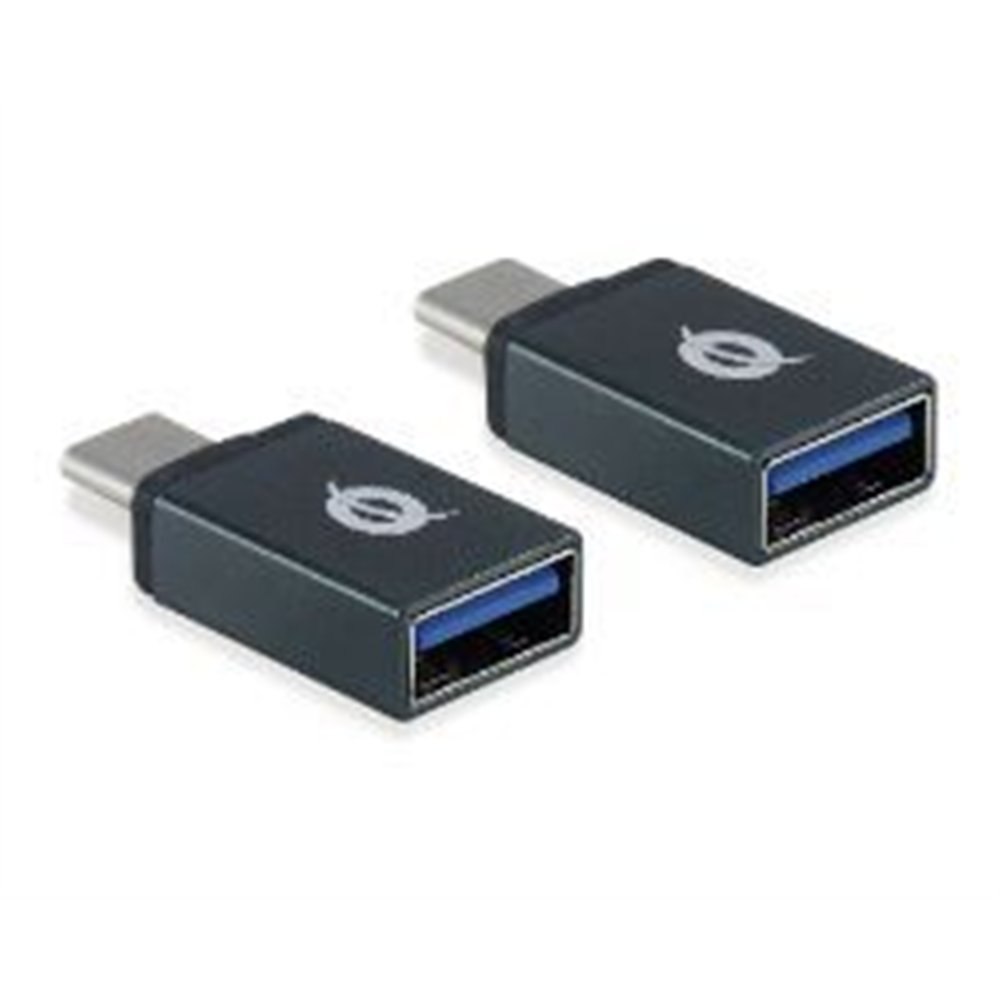 adaptador conceptronic usb-c/m a usb-a/h 2un (donn03g)