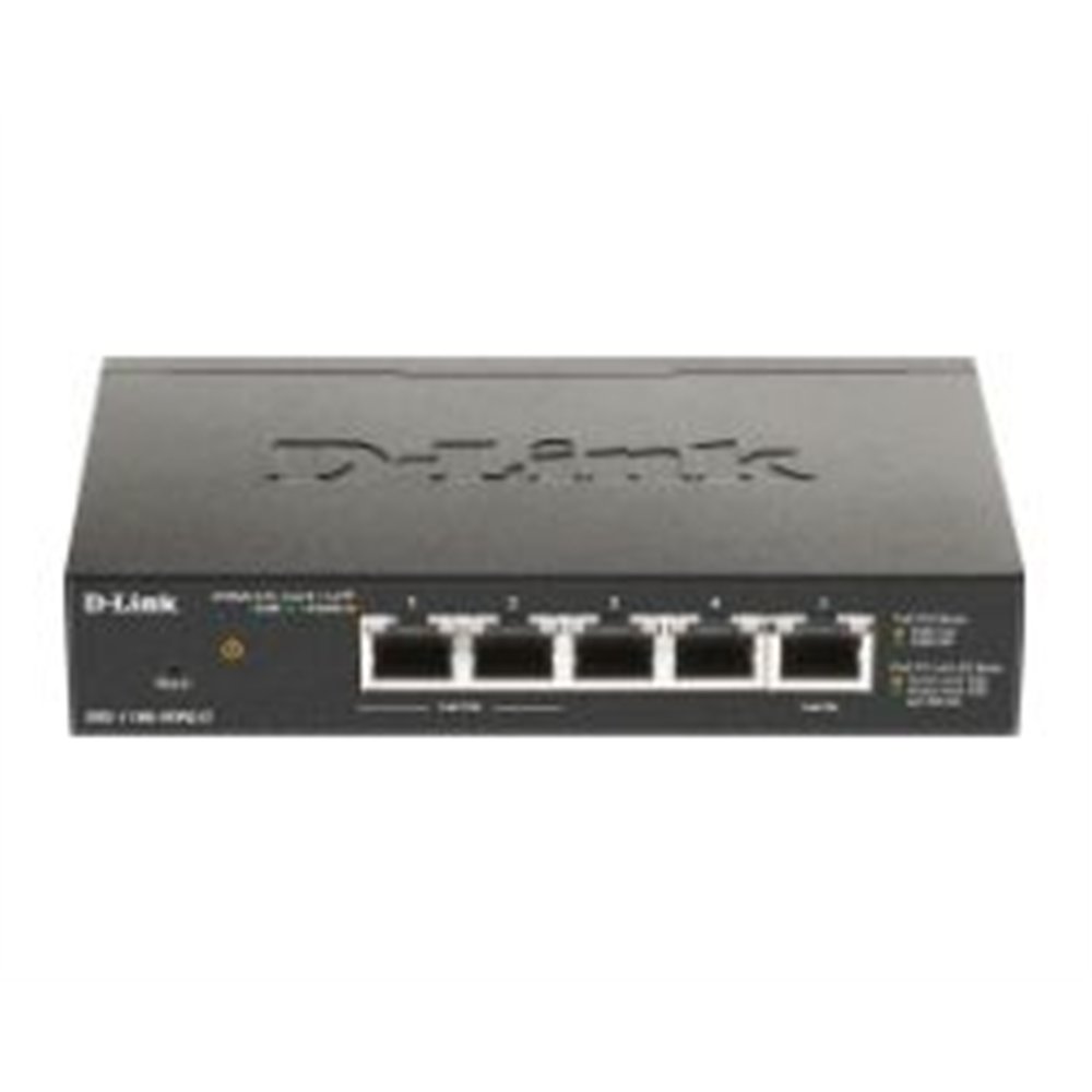 switch d-link 5xrj45 gbe poe negro (dgs-1100-05pdv2)