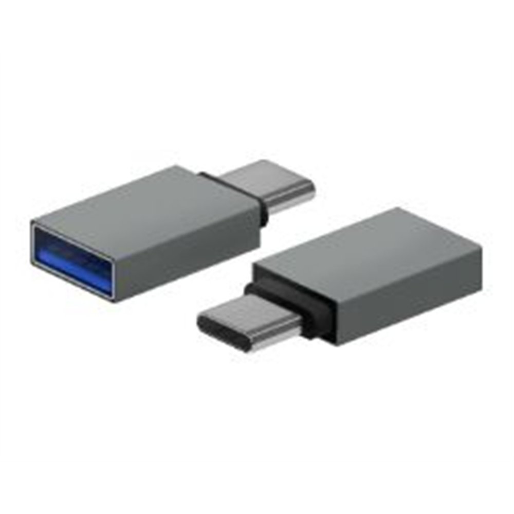 adaptador aisens usb-c/m a usb-a/h gris (a108-0718)
