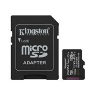 kingston micro sdxc 128gb + adaptador sd (sdcs3/128gb)